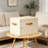 Large Storage Bins with Lids, Front Opening Fabric Bins for Closet Organization, Collapsible Stackable Boxes with Handles, Decorative Basket for Home, Dorm, Office, 2 Pack, Beige