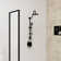 Kauai III 8-in Rain Showerhead Shower System with Slide Bar and Integrated Soap Dish