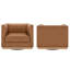 Chaise d'appoint pivotante rembourrée-922128096