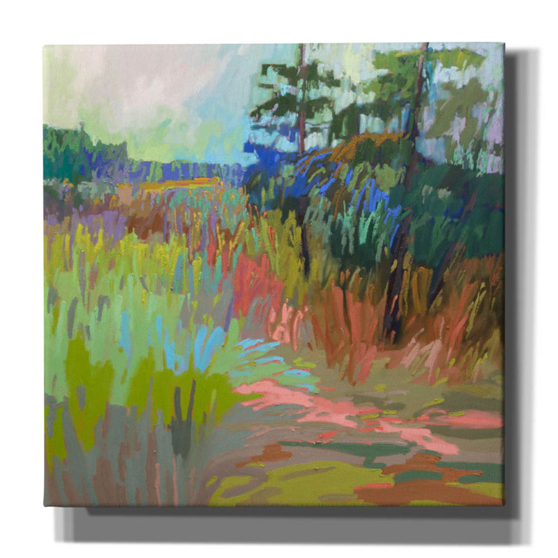 " Out There " by Jane Schmidt, 18" H x 18" W x 0.75" D