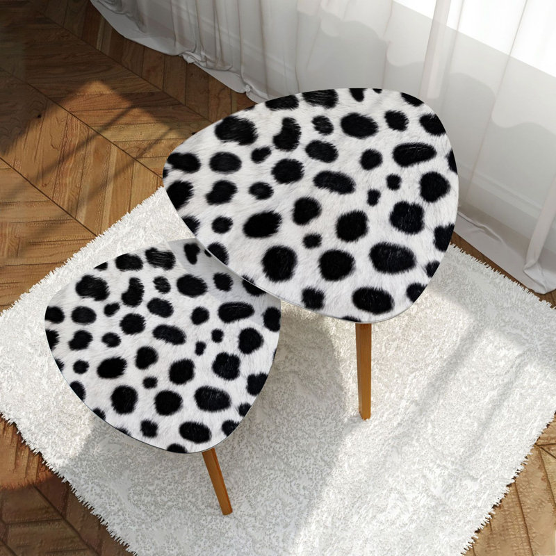 Ensemble de 2 tables basses gigognes Triangle