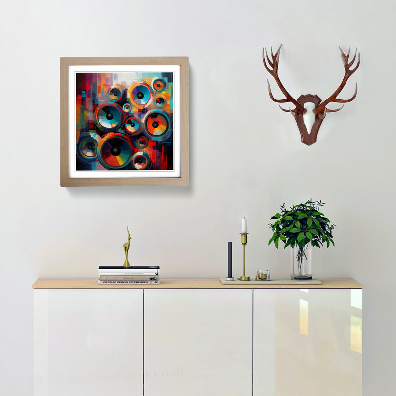 Speakers Abstract - Framed Print
