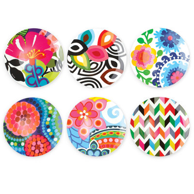 French Bull 11"Dinner Plates Set Of 6- Assorted