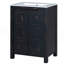 Petit meuble-lavabo 24 "avec lavabo en céramique
