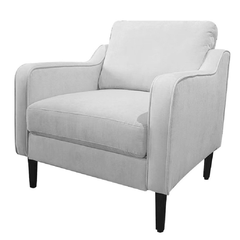 Upholstered Armchair, Beige