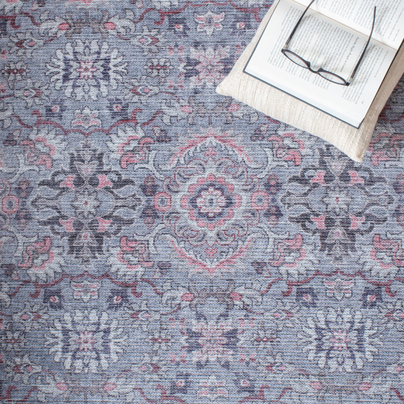 Serapi Performance Machine Washable Oriental Rug, Rectangle 6'7" x 9'
