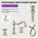 2-handle Bathroom Faucet with Drain Assembly