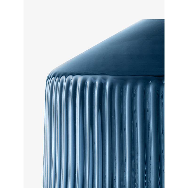 Rotunda Handmade Glass Table Vase, Sapphire