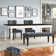 Garcelle Extendable Acacia Solid Wood Base Dining Table