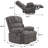 Rozle 39.7" W Swivel Rocker Recliner-820080554