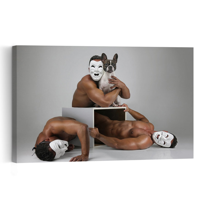 The Box Surreal Contemporary Dog Wall Art Print 1 Piece Wrapped Canvas Wall Art, 152.4cm H x 101.6cm W