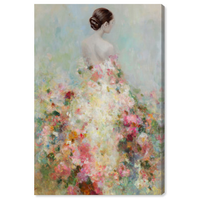 Garden Bride II Canvas Print Floral Glam Art by Art Remedy, Gallery Wrapped, 10 x 15
