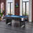 Folding Automatic ball return 8'Pool Table