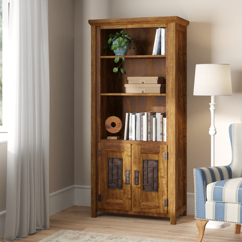 Foundry 180cm H x 83cm W Solid Wood Standard Bookcase