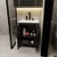 Meuble de salle de bain noir de 61 cm (24 pouces) avec lavabo en céramique blanche. Style moderne, imperméable, finition lisse, résistant aux taches d'eau, bois de 18 mm d'épaisseur, bords scellés, charnières et poignées en acier inoxydable, grand espace de rangement.