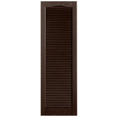 Cathedral Top Full-style Open Louver Shutters Pair