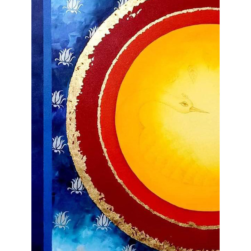 Gyan Mandala | Technique mixte sur toile | Par Mohit Bhardwaj
