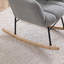 Chaise berçante rembourrée avec siège rembourré et haut dossier Teddy-924000008