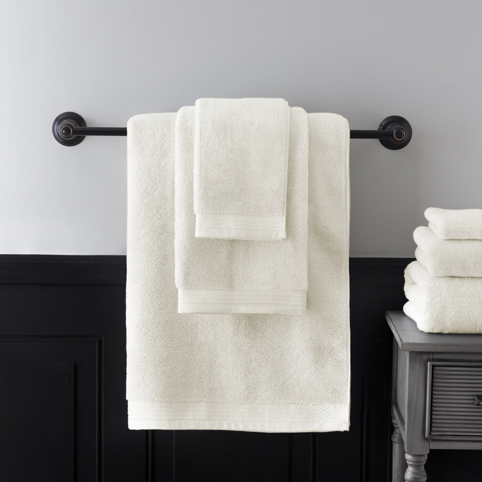 Prague 6 Piece Towel Set, Beige