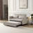 Lateresa 54'' Small Loveseat Pull-Out Sofa Bed - Adjustable Backrest With 2 Soft Pillows-804855092