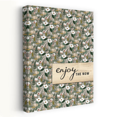 Enjoy The Now - Art typographique d'inspiration contemporaine «Enjoy The Love»