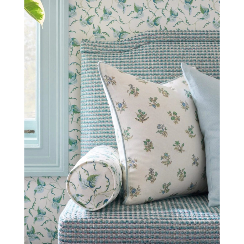 PETITE CHARMS 100% Linen Fabric, JADE