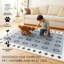Tapis gris lavable Nordic Weave - 2,5 pi x 7 pi