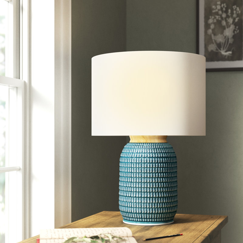 Alleyton Ceramic Table Lamp, Blue