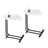 C-Shaped Sofa And Bedside End Table With Wood And Metal Frame-658049431-646111076