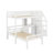 Twin Size Loft Bed With Desk, Shelves And Drawers-147244039