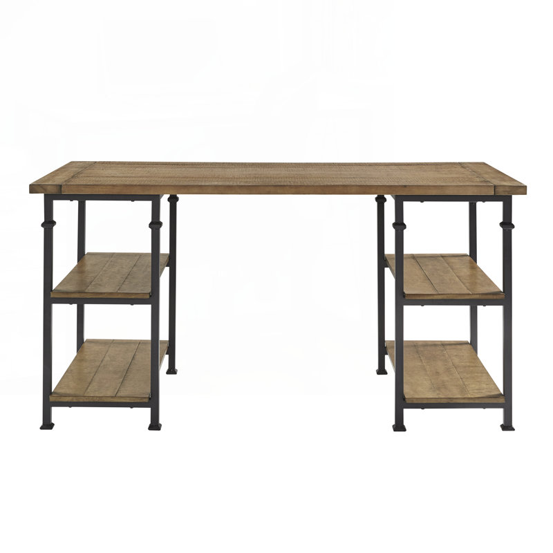 Table de bureau Vintage Industrial 1pc avec 4 tablettes ouvertes