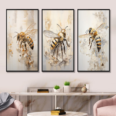 Minimalism Buzzing Bee