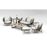 RobasWT Outdoor 6 - Piece Conversation Set