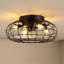 Ventilateur de plafond sans lame à profil bas de 15,7 po avec lumières (sans ampoules incluses) et ventilateur de plafond réversible à 6 vitesses de vent à distance pour le salon, la chambre et la fête - sans ampoules incluses-142964451