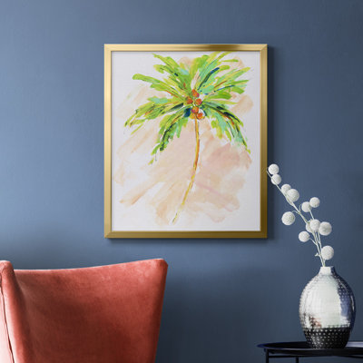 Toile encadrée de qualité supérieure Coconut Palm II - prête à être accrochée