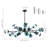 Burness 15-Light Metal and Glass Linear Sputnik Chandelier-92644741