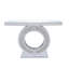 O Shaped Mirror Console Table with Crystal Hallway Entry Home Décor, Handicrafts Mirror Table for Living Room,Mirror Glass Table for Room