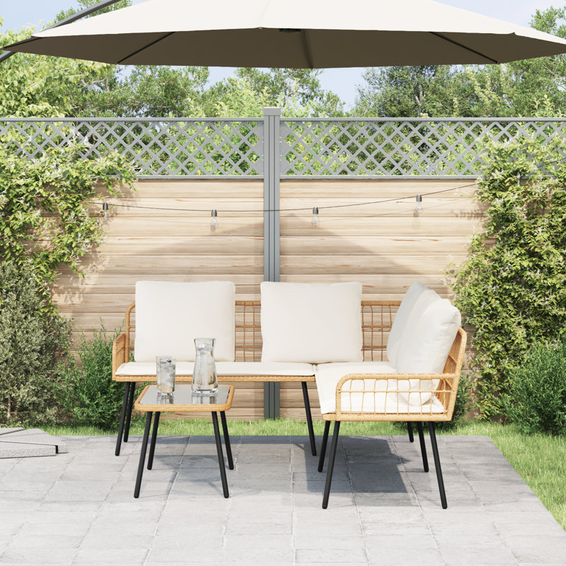 Ensemble de canapé de jardin avec coussin vidaXL 2 pièces vidaXL