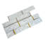 Natural 3" x 3" Natural Stone Brick Joint Mosaic Wall Tile-1347661723