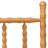 Baxton Studio Edaline Bamboo Motif Headboard - Crafted Wood Panel with Decorative Turned Spindle Design for Boho Costal Bedroom, Twin, Oak Brown-129907980