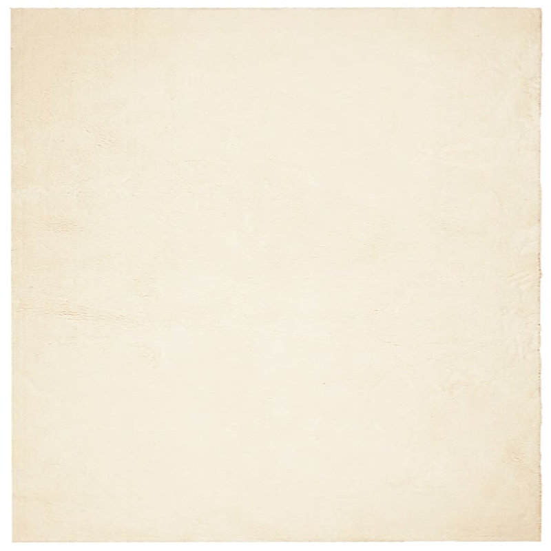Rug "HUARTE" Short Pile Soft and Washable Cream, Square 160cm