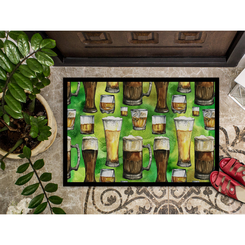Non-Slip Outdoor Doormat, 27" L x 18" W