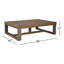 Table basse à tréteaux Esmont-49036063
