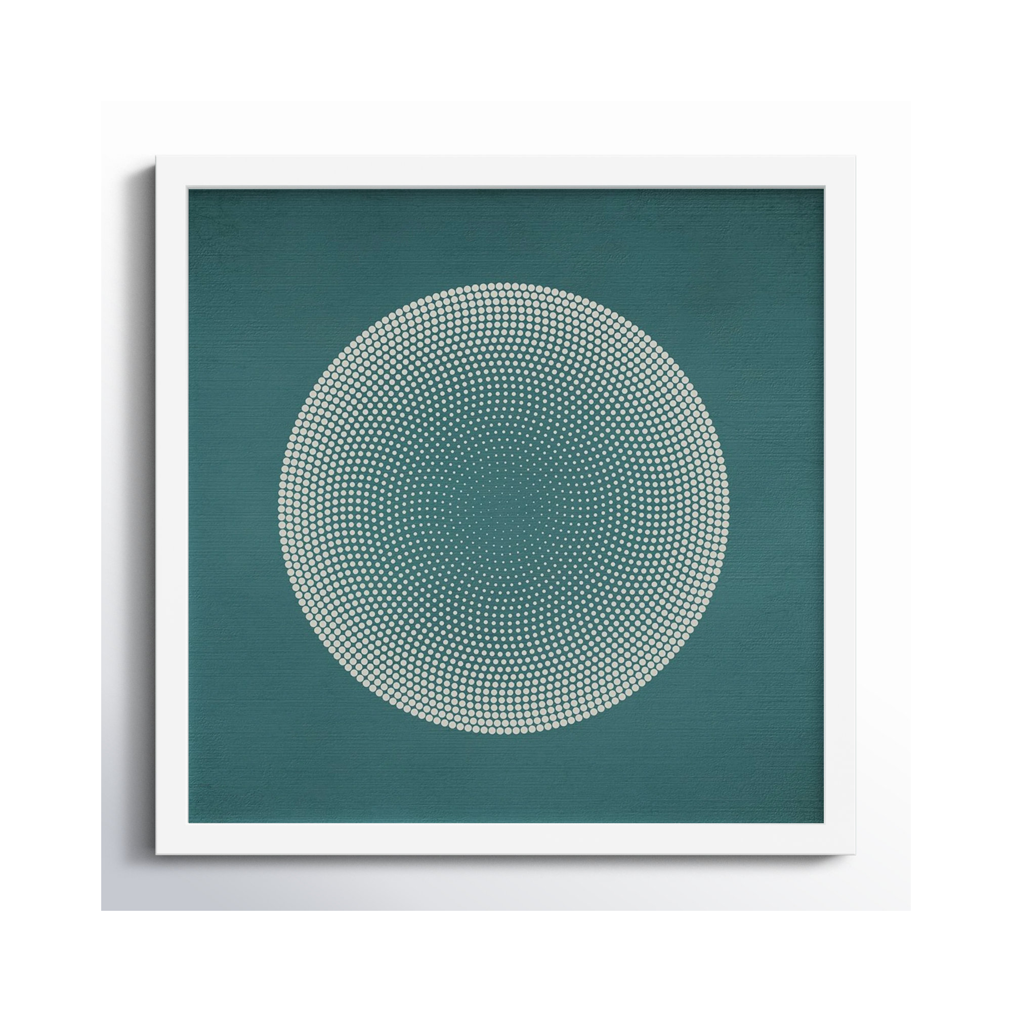 Circles by Incado, 17" H x 17" W x 1" D, White