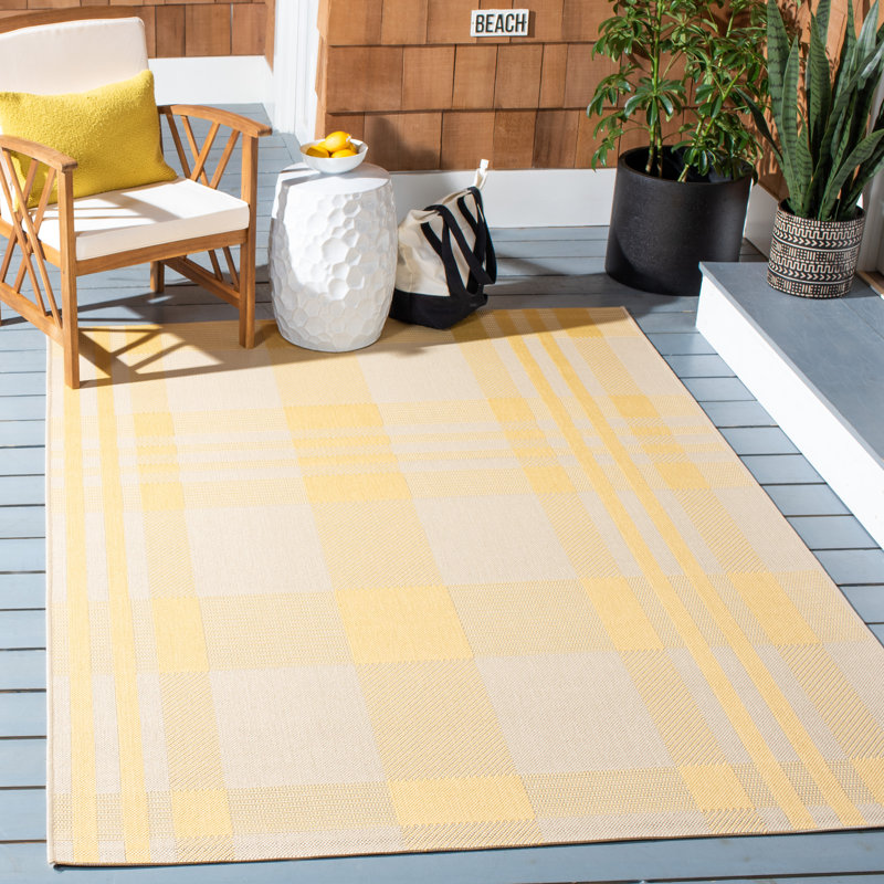 Alitta Performance Abstract Indoor/Outdoor Area Rug, Rectangle 6'7" x 9'6"