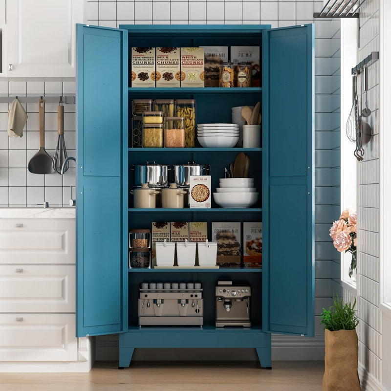 Armoire de rangement Farmhouse, Bleu