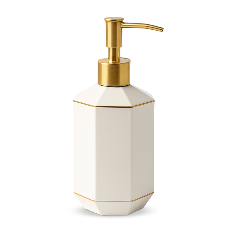 Distributeur de savon et de lotion en porcelaine embossée Magdy