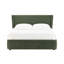 Lit en chenille vert foncé Cheryl (aucun outil requis pour l'assemblage)-397627446
