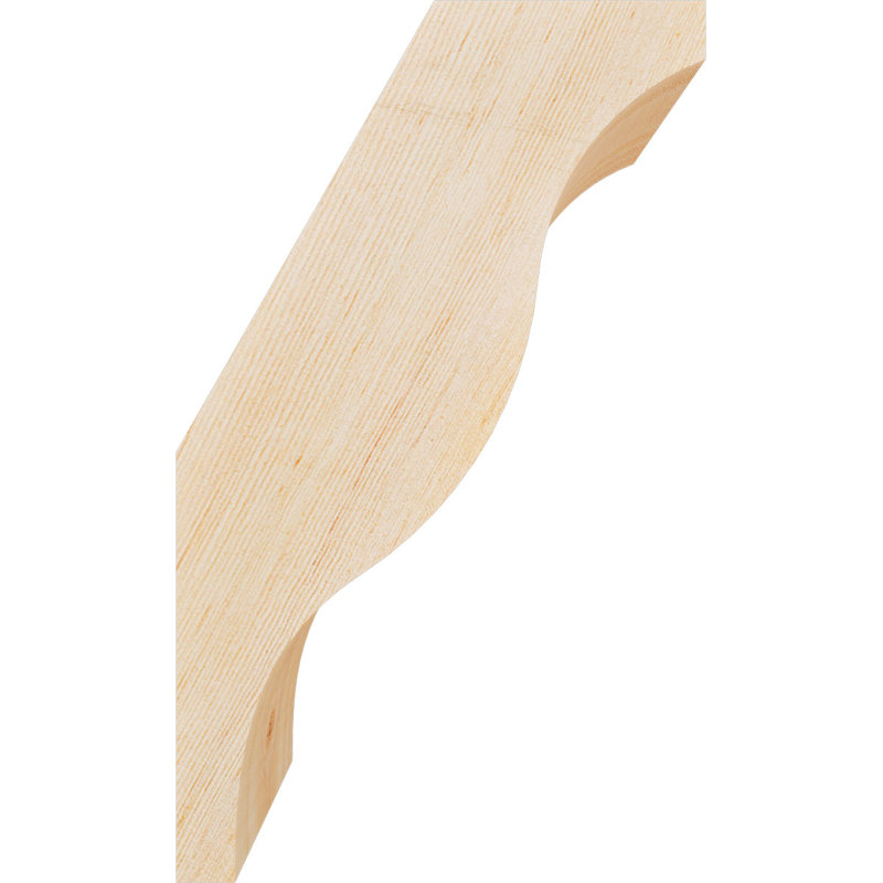 Attelle de genou Funston, Sapin de Douglas, Lisse, H 10 po x l 3,5 po x P 6 po