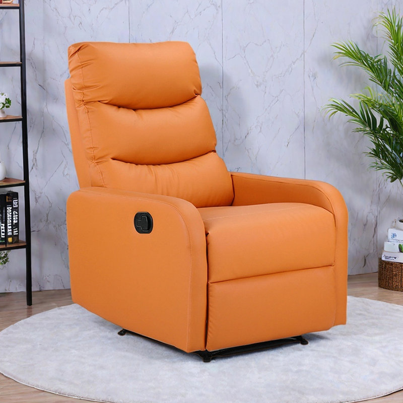 Fauteuil inclinable ergonomique simple pour salon, Orange